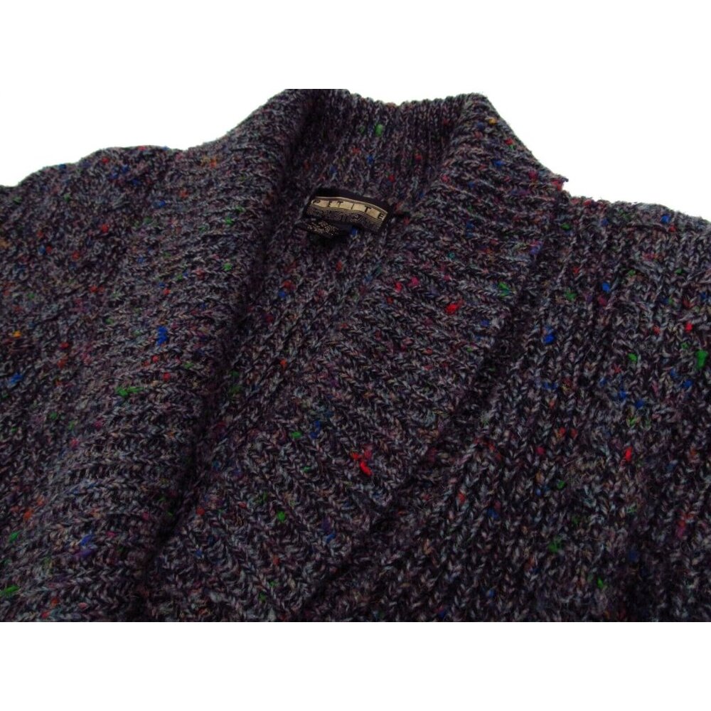 Vintage Petite Sophisticate Cardigan Sweater Womens Small Cable Knit Open V-Neck - Picture 5 of 12